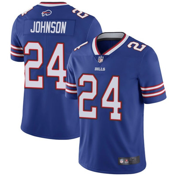 Men's Buffalo Bills #24 Taron Johnson Blue Vapor Untouchable Limited Stitched Jersey